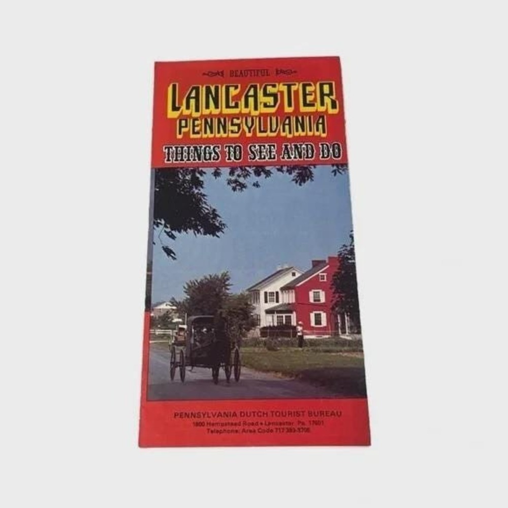 Lancaster Pennsylvania Things to See and Do Vintage Travel Brochure